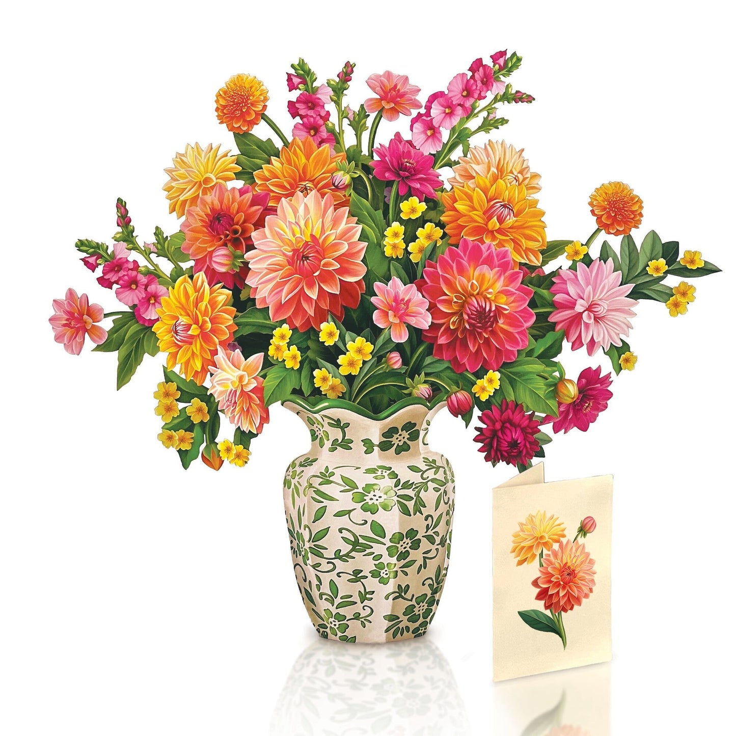 Dahlia Sunrise Mini Pop-Up Card