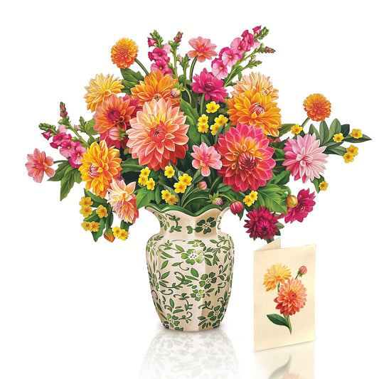 Dahlia Sunrise Mini Pop-Up Card
