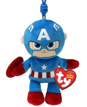 TY Beanie Babies Clip - Captain America