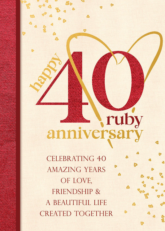 Happy 40 Ruby Anniversary Card