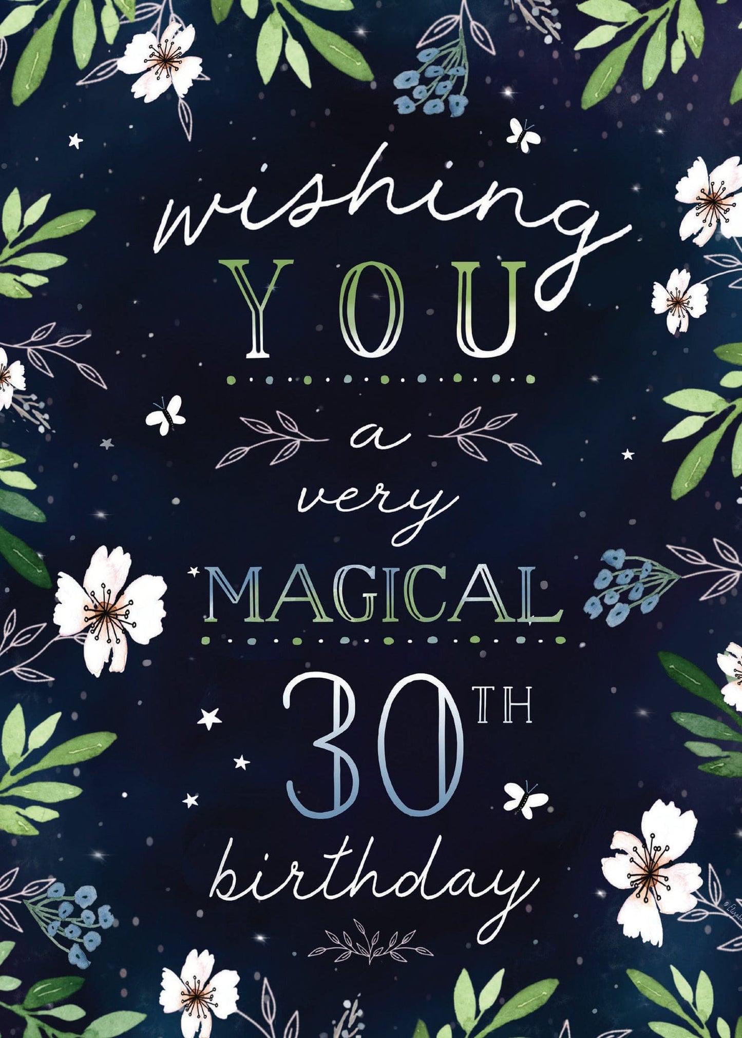 Magical 30th Birthday Card