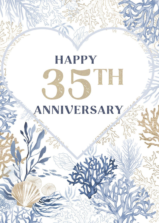 35 Years Anniversary Card