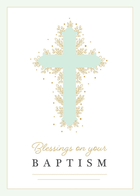 Blessings On Your Baptism Card