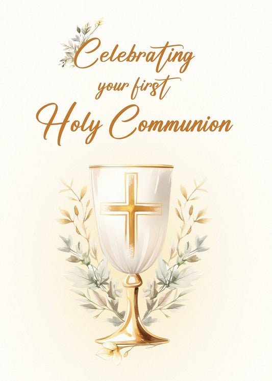 Celebrating Your First Holy Communion Card