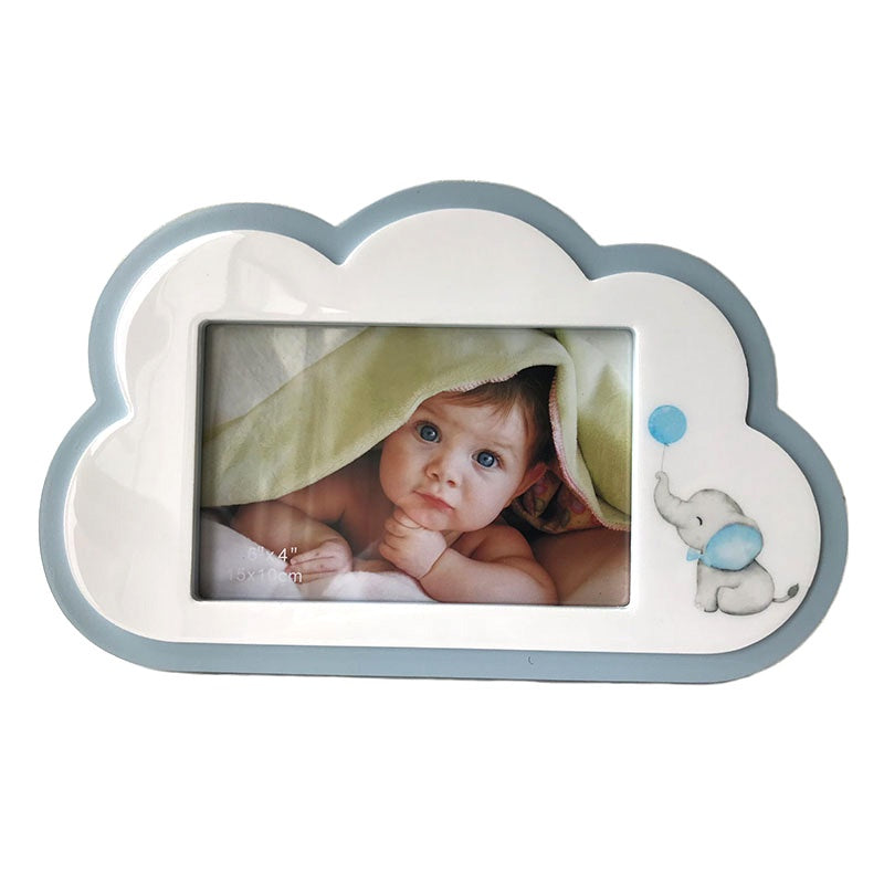 Blue Baby Cloud Picture Frame (4 x 6 photo)