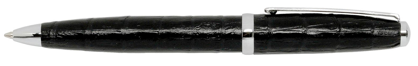 Black Leather Wrap Ballpoint Zippo Pen