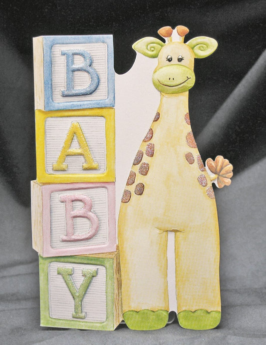 Giraffe Baby Card