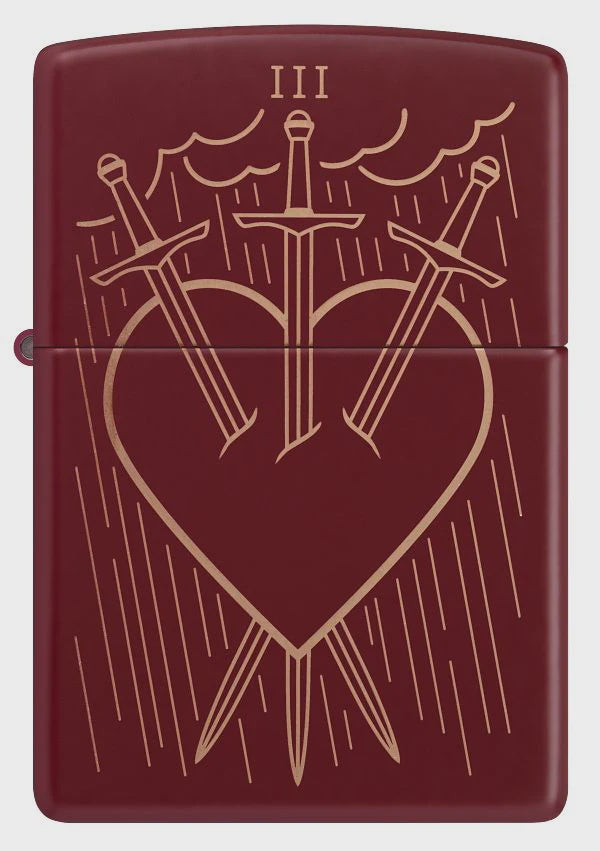Zippo Heart and Daggers Design
