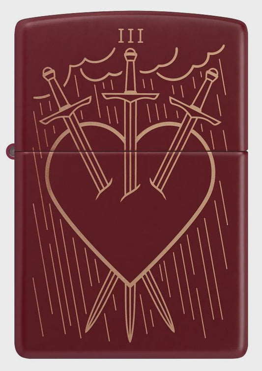 Zippo Heart and Daggers Design