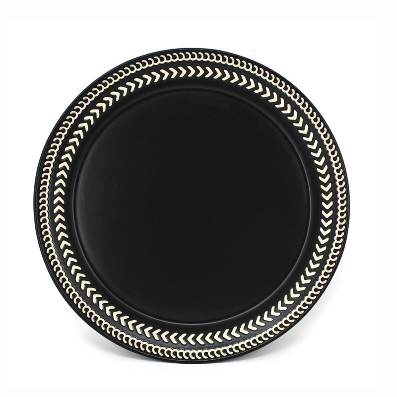 BATIK Dinner Plate (Black)