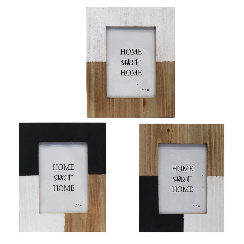Tri Colour Wood Frame 5X7