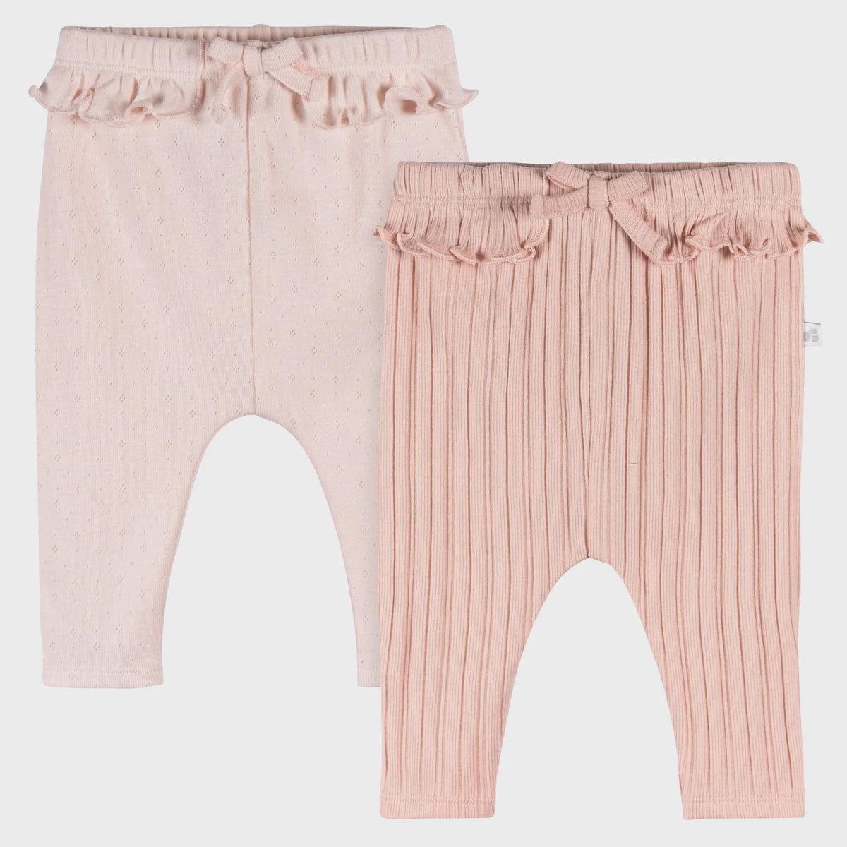 Pink Ruffle Pants - 2pk (6-9 Months)