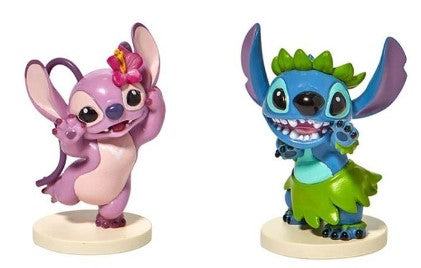 Stitch and Angel Figurines