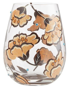"Jungle Beauty" Stemless Wine Glass