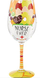 Lolita Best Nurse Ever Wine Glass