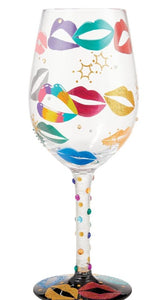 "Made for Kissing" Wine Glass