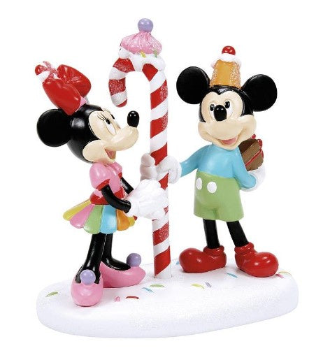 Mickey and Minnie Share a Treat Figurine