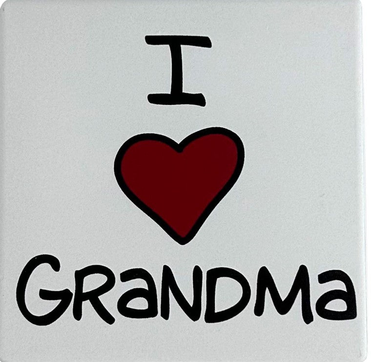 I Heart Grandma Coaster