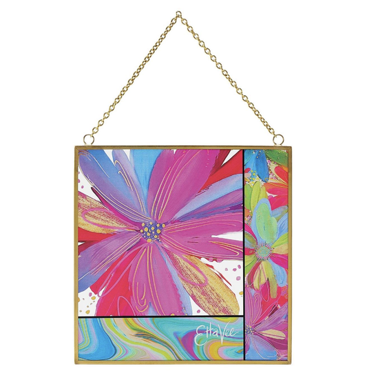 Jessi's Garden Square Flower Suncatcher