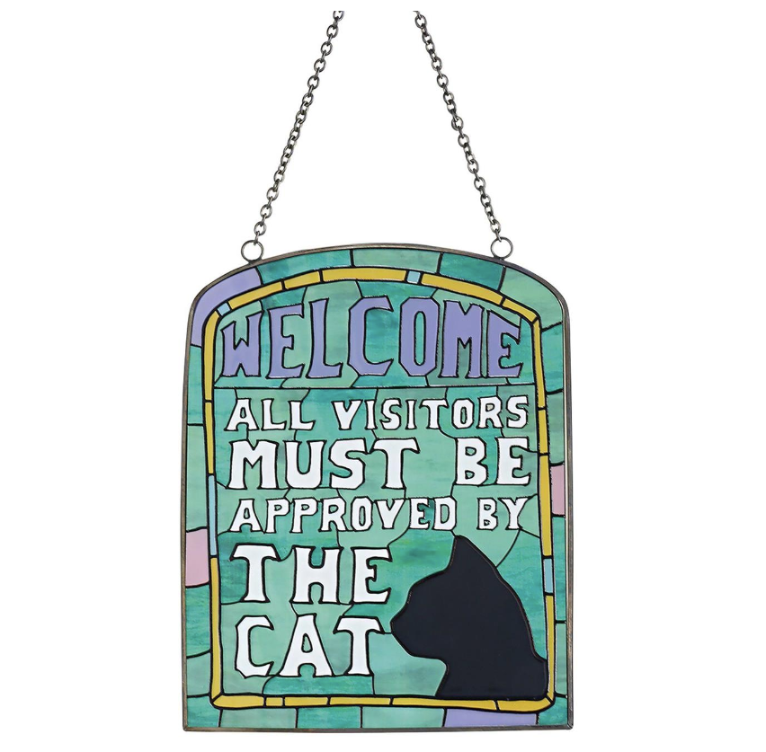 Welcome Cat Suncatcher