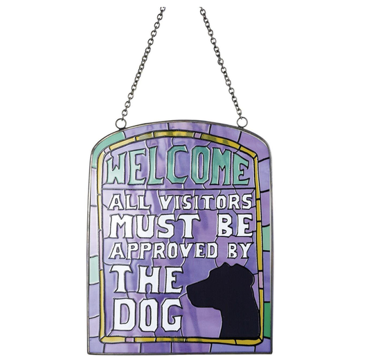 Welcome Dog Suncatcher