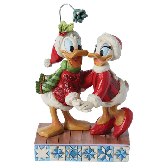 Donald and Daisy Mistletoe Figurine