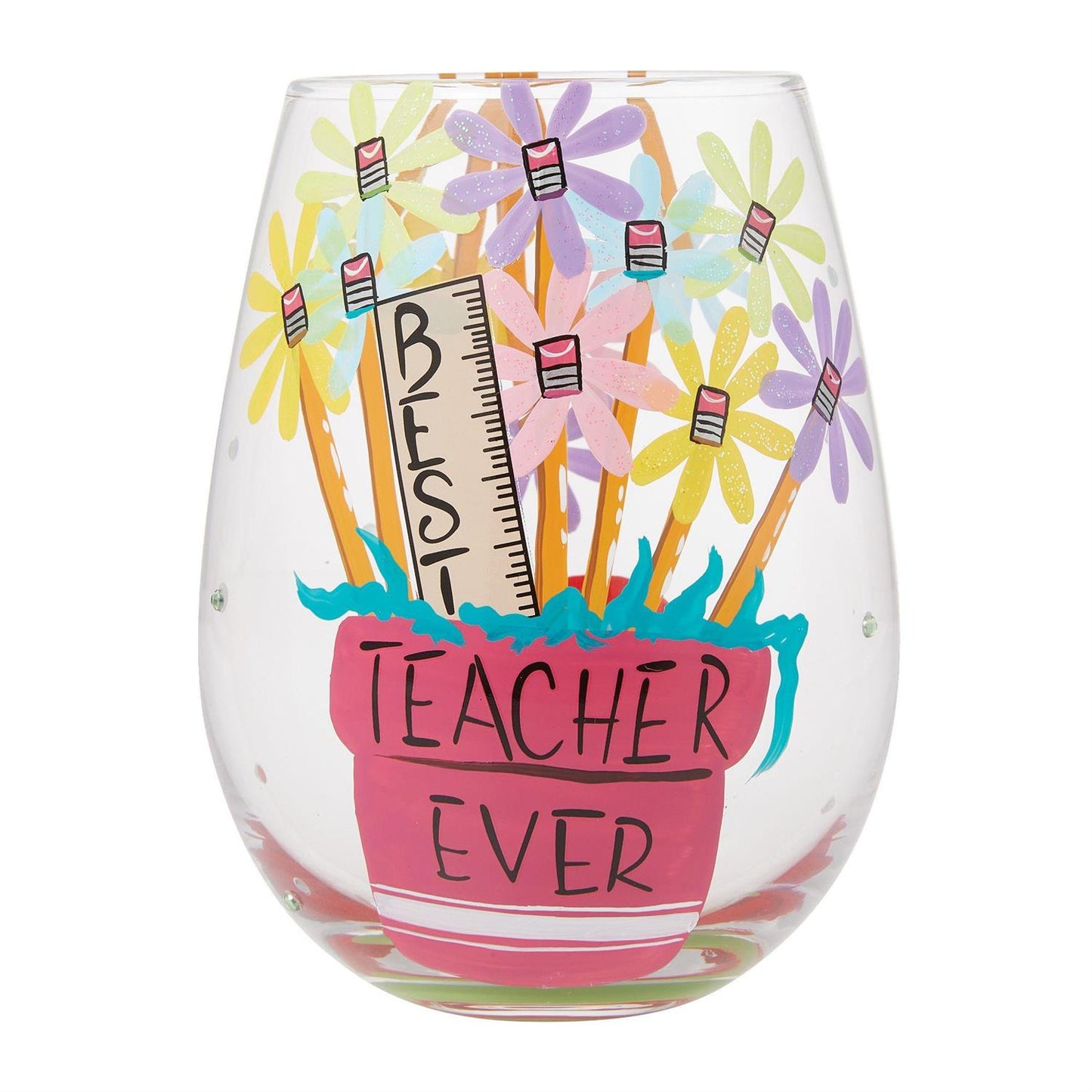 Best Teacher Stemless Wine