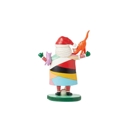 Crazy Cat Santa Figurine