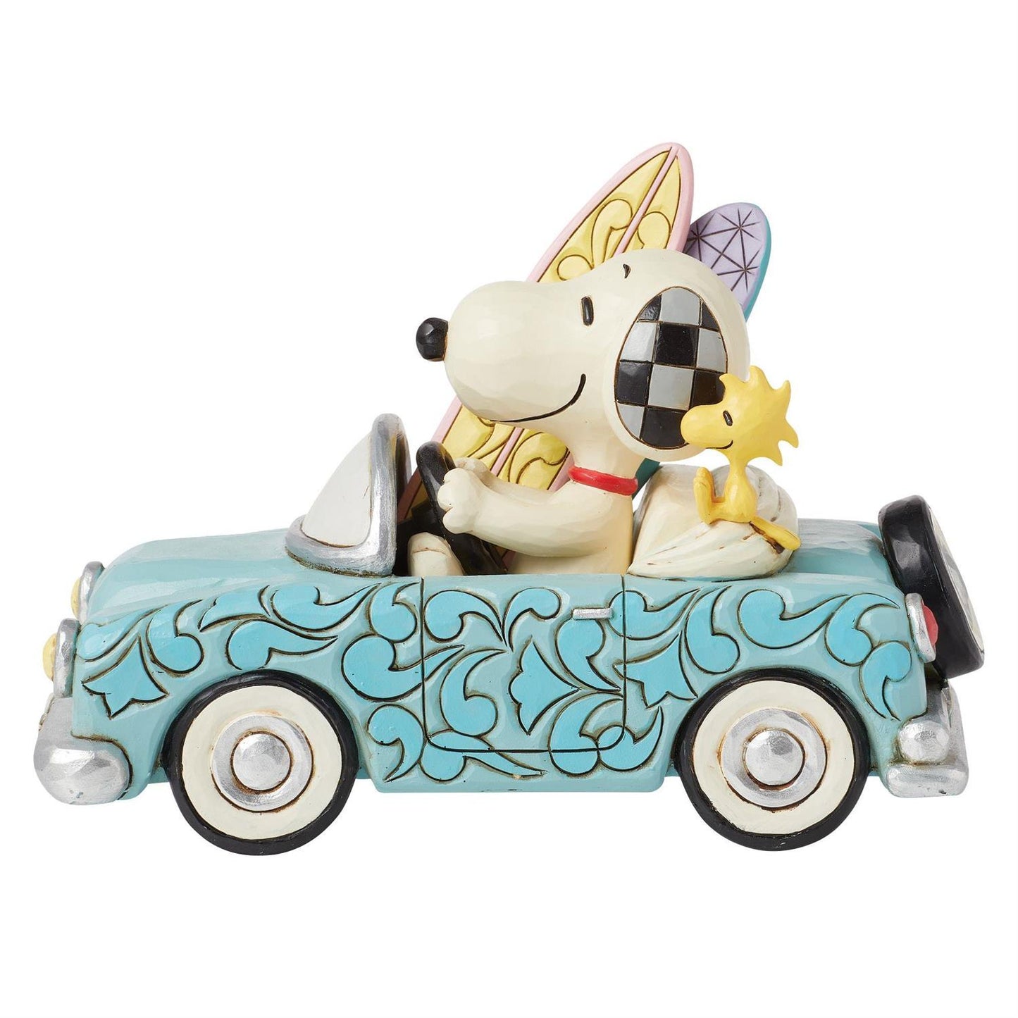 Snoopy & Woodstock in Car Surf