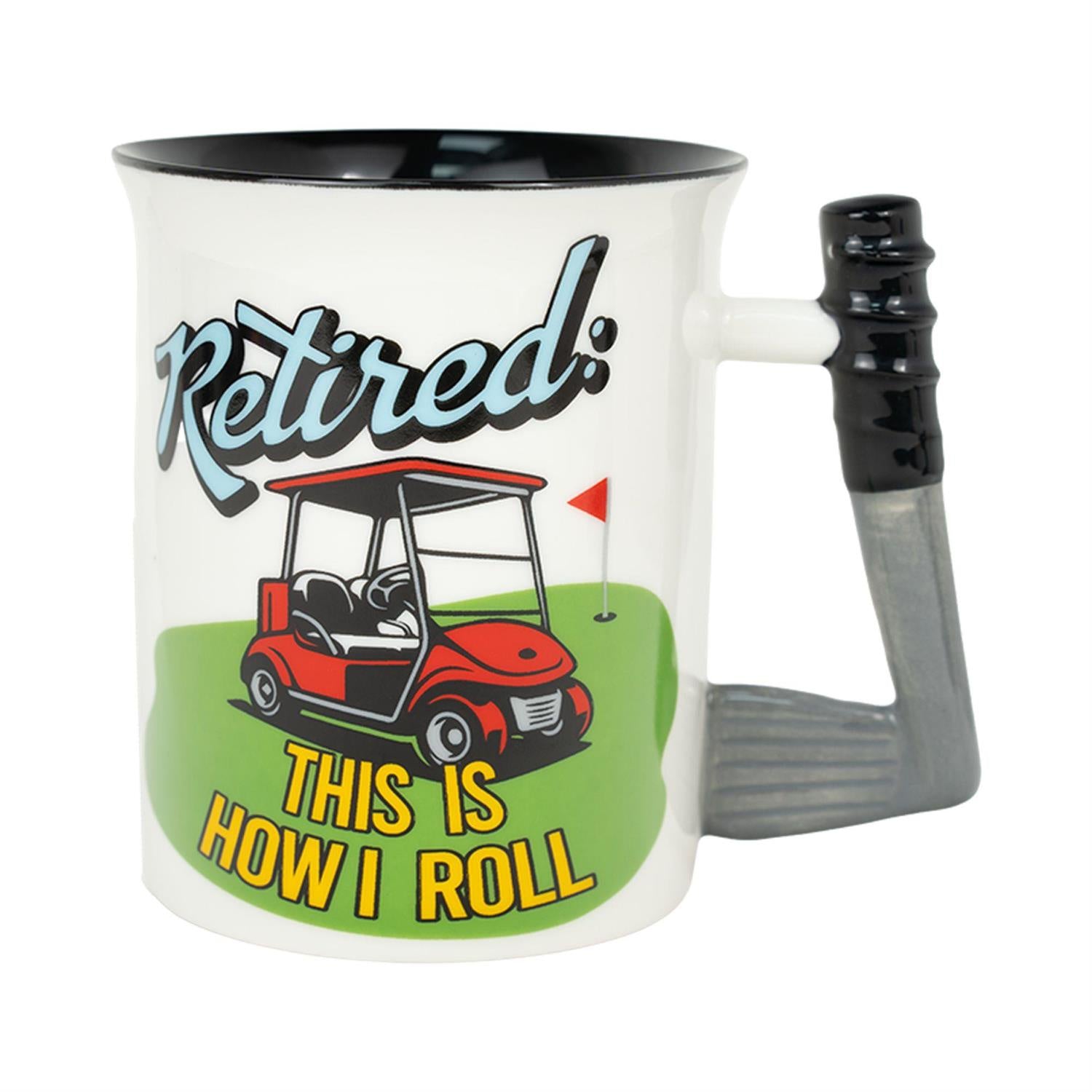 Retired Golf Sculpted Mug – Basketique