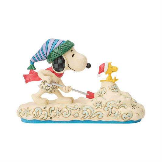 Snoopy Shoveling Snow