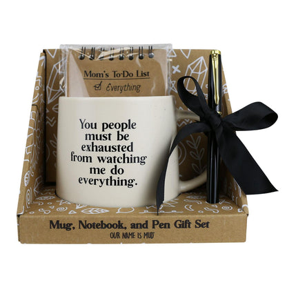 Mom To Do Mug Notepad Pen Set