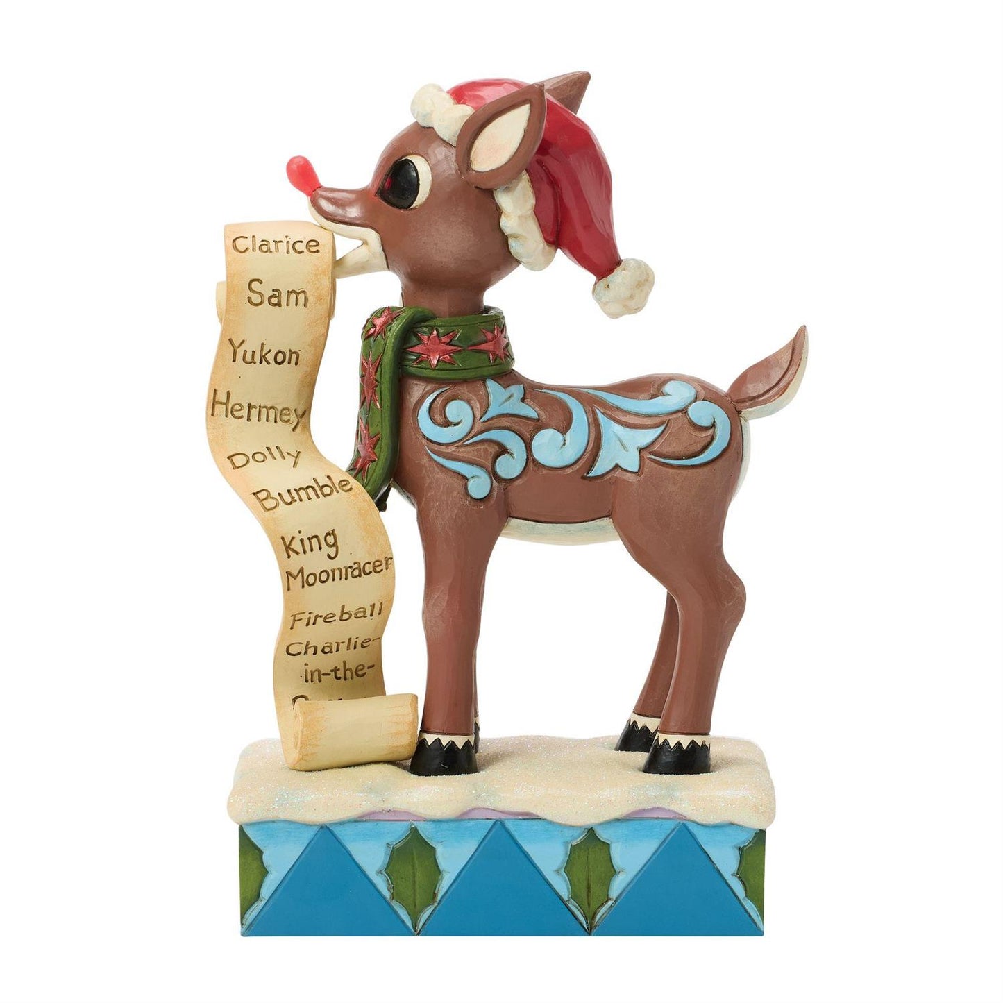 Rudolph with List in Mouth