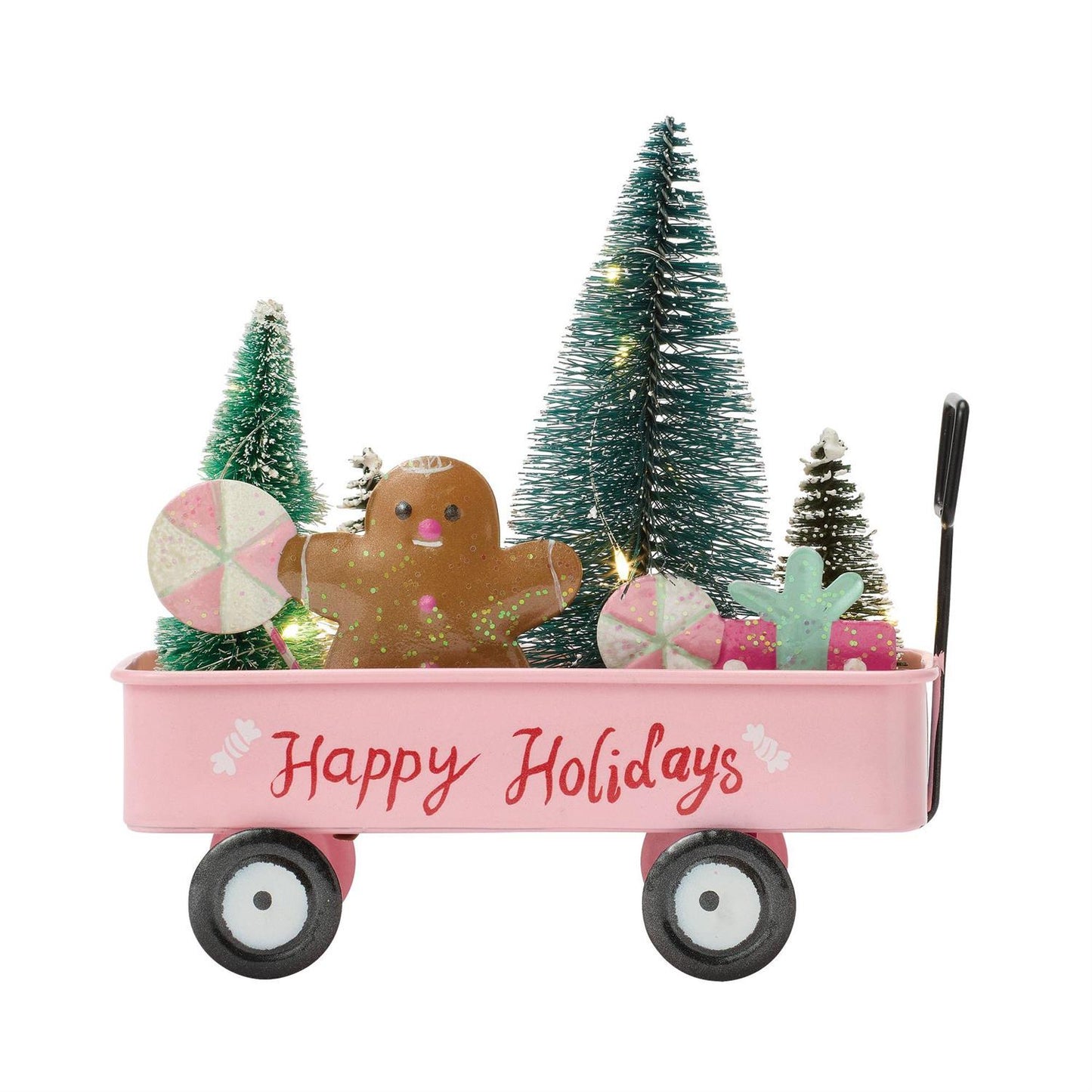 LED Happy Holidays Cart