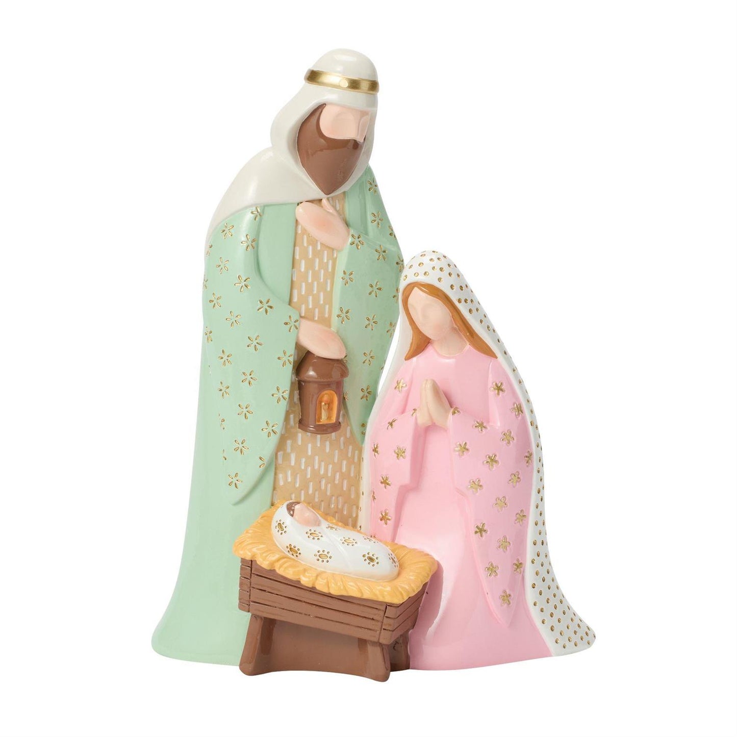 Pink and Mint Nativity