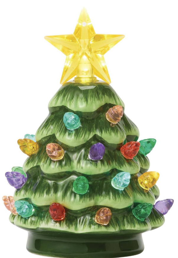 Lit Ceramic Christmas Tree S
