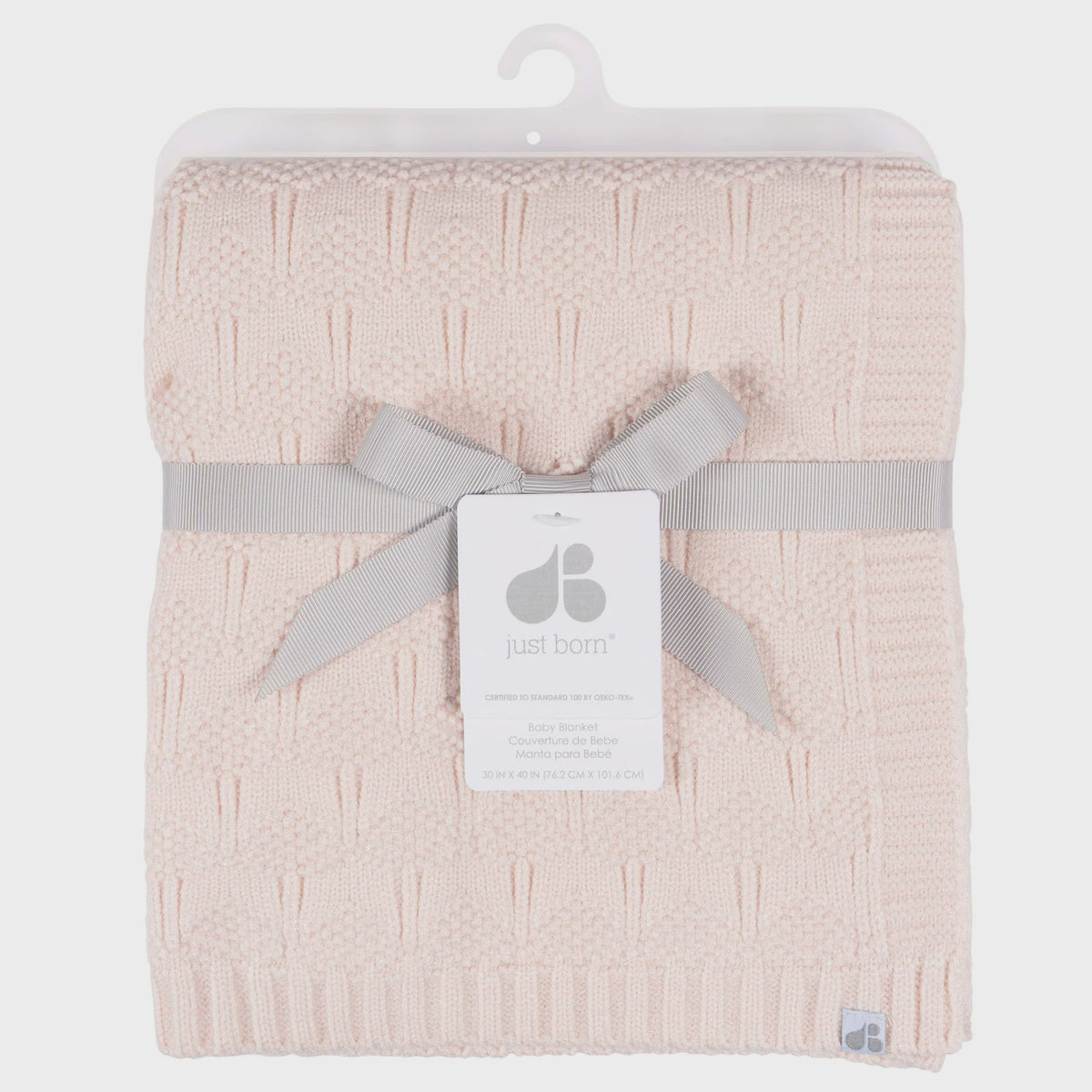 Pink Sweater Knit Blanket