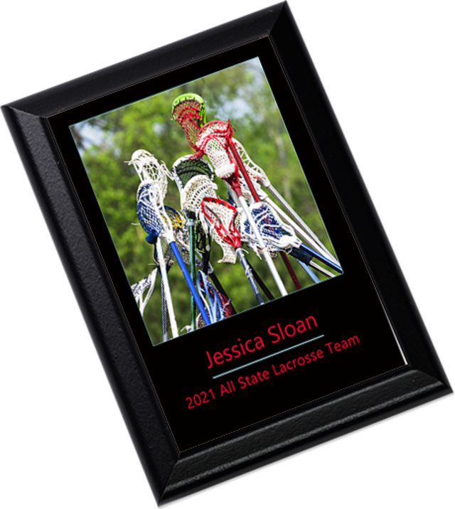 Customizable Plaque - Black Ogee Edge 8" x 10"