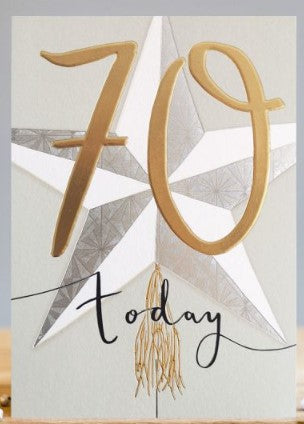 70th Birthday Card