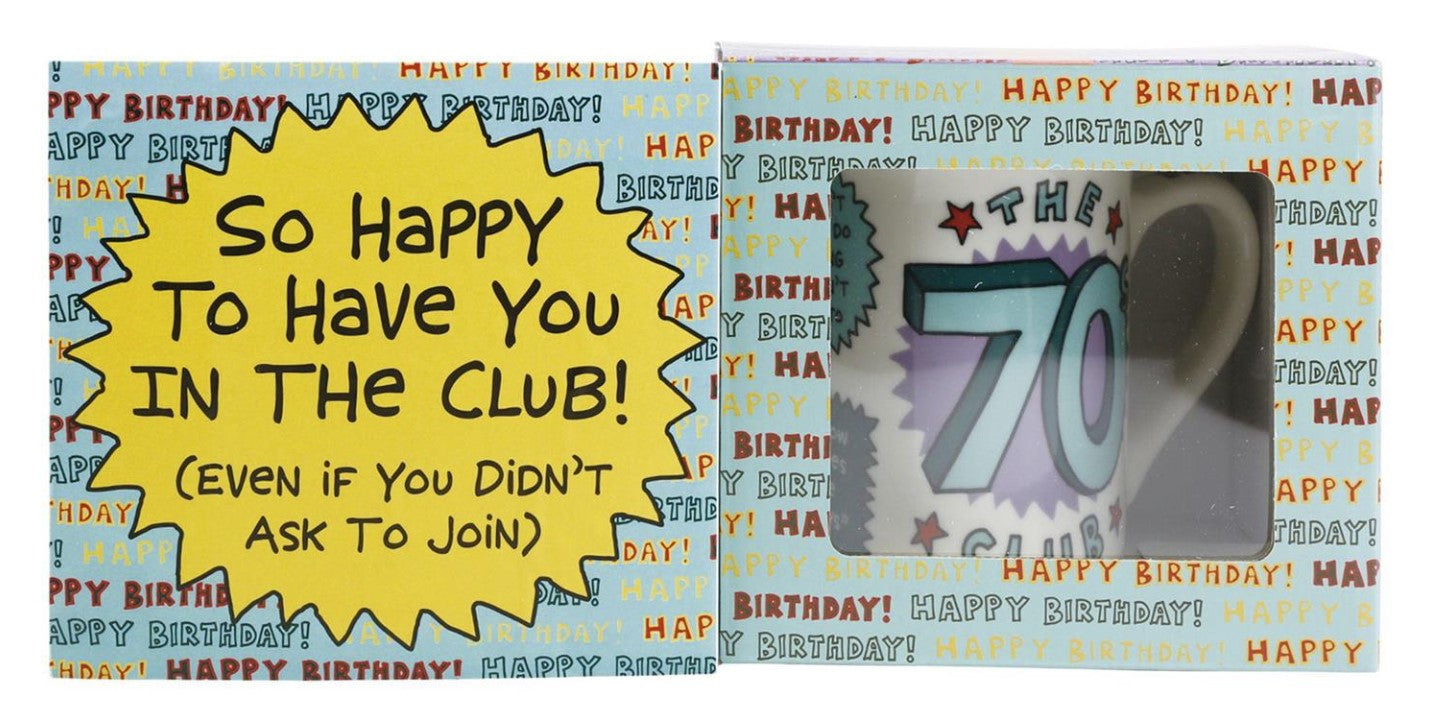 70th Birthday Club Mug Gift