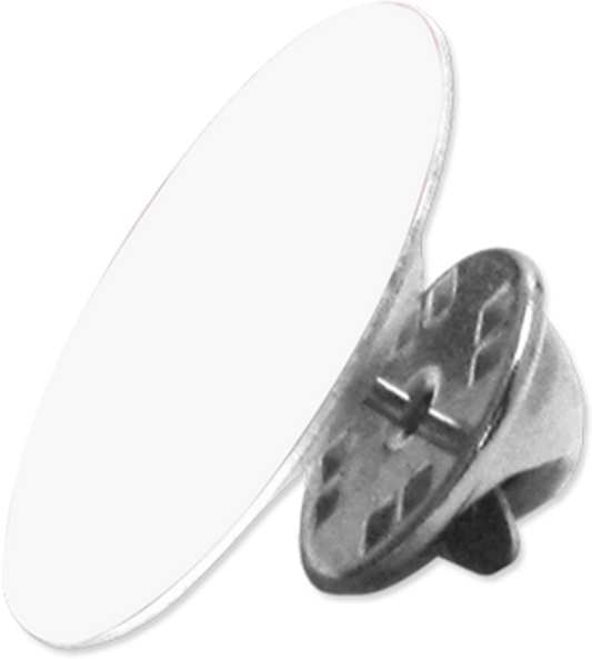 Customizable Round Lapel Pin, with Back Clasp