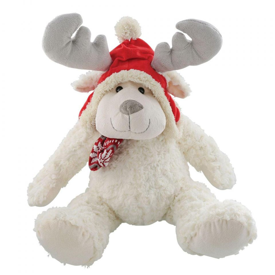 White Moose Red with Hat