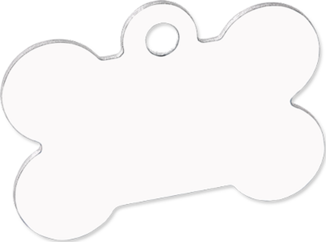 Customizable Pet Tag - Dog Bone, Double-Sided