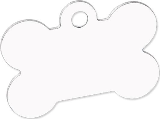 Customizable Pet Tag - Dog Bone, Double-Sided
