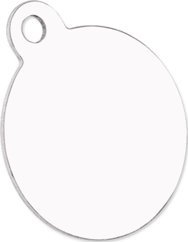 Customizable Pet Tag - Circle, Glossy