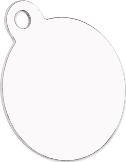 Customizable Pet Tag - Circle, Glossy