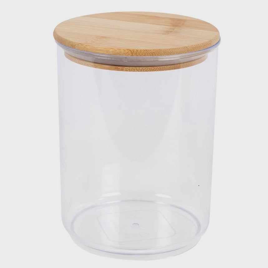 Acrylic Container with Airtight Bamboo Lid