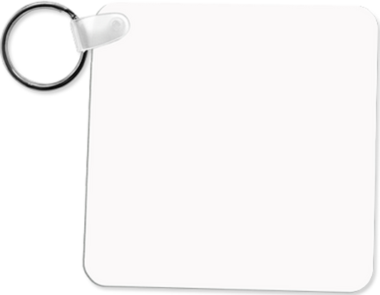 Customizable Key Chain - Square, Aluminum