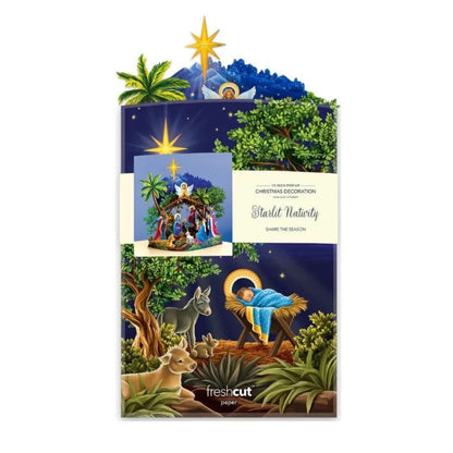 Starlit Nativity Pop-Up Card - Large