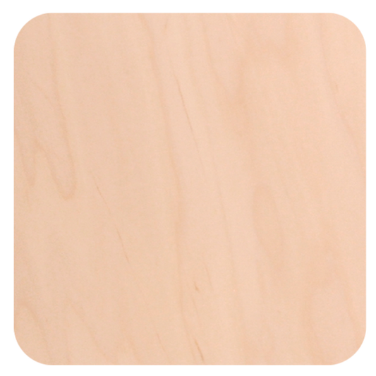 Customizable Natural Wood Magnet - Square, Matte